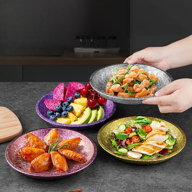 

20-22 см Радужная уличная титановая тарелка, детский подарок, посуда для кемпинга, кемпинга, дома, кухни, блюдо с фруктами, посуда, подарочный инструмент
