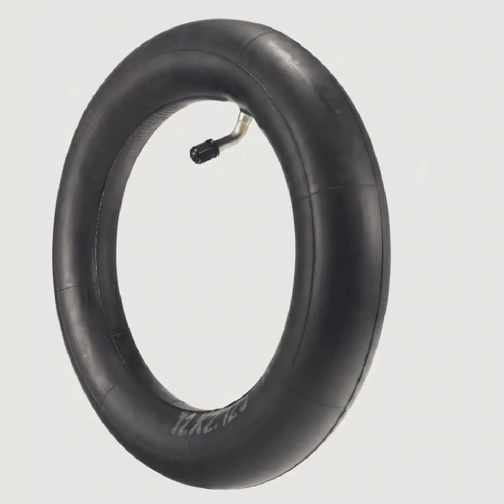 Bent Valve 12 Inch Inner Tube 12x2.125 Upgraded New Butyl Inner Tube Thick Black 12x2.125 Inner Tube for Many Scooters