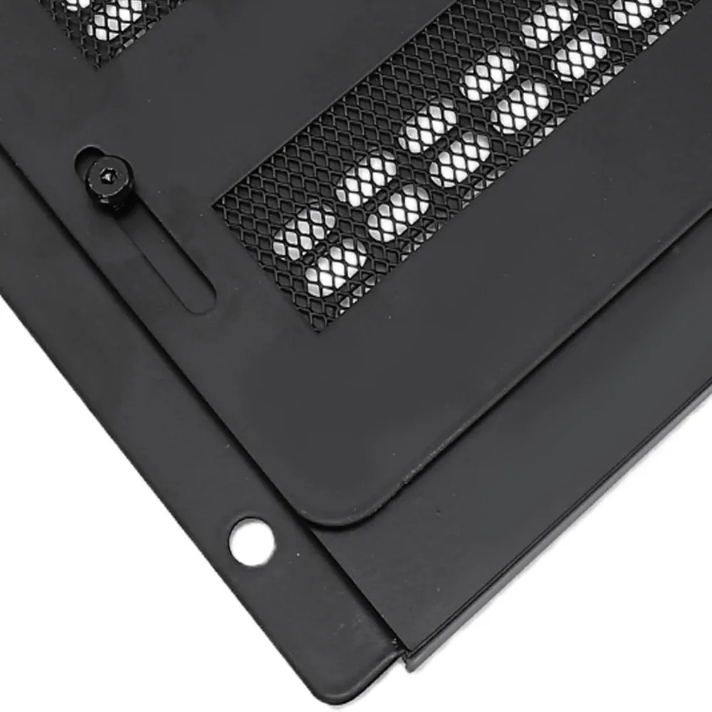 16x6.5 Inch Size Foundation Vent Cover Black Color With Screen Wall Vent Cover Airflow Control Heavy Duty Vent Cover For Attic