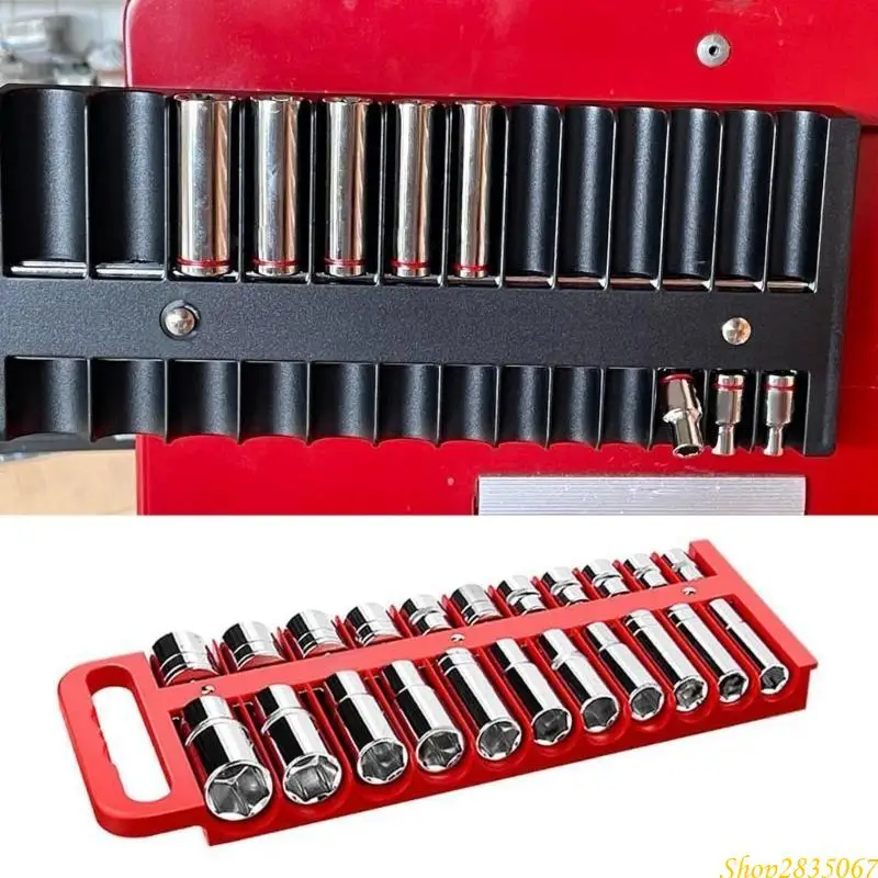 3Pieces Black Sockets Holder Tray voor efficiënte gereedschapsopslag 831F