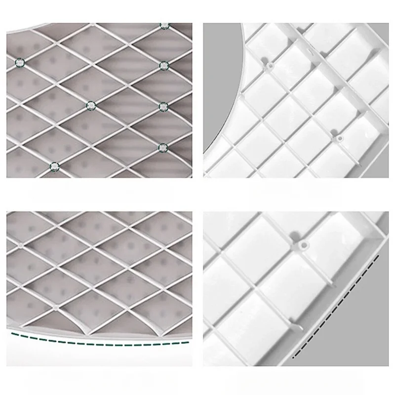 ABGR-مسند قدم للمرحاض، دواسة مضادة للانزلاق لدواسة الحمام المنزلية