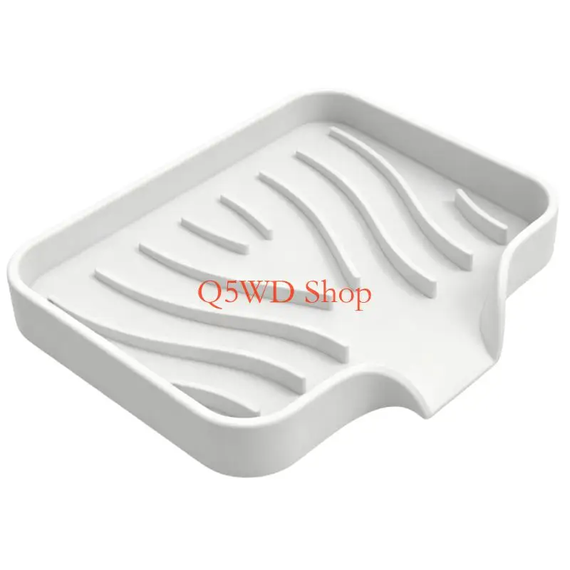 Q5WD Elegant Soap Tray Leak Proof Silicone Component Easy to Clean Soap Stand for Home