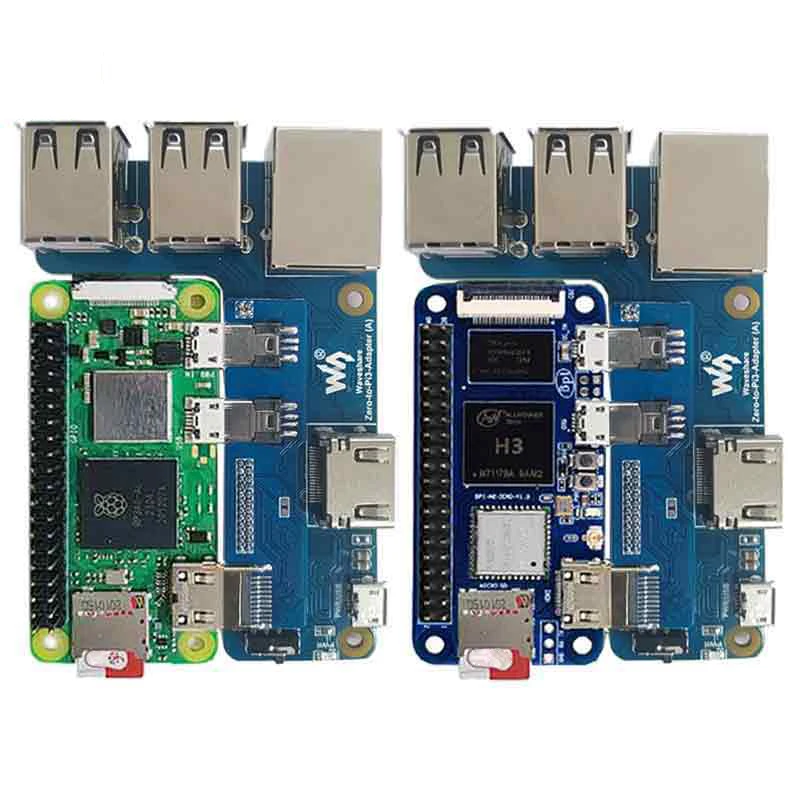 التوت بي صفر 2 واط الموز بي M2 صفر إلى RPI 3B لوح تمديد 4USB ميناء + RJ45 LCD مهايئ لشاشة إلى Pi 3B USB HDMI-متوافق