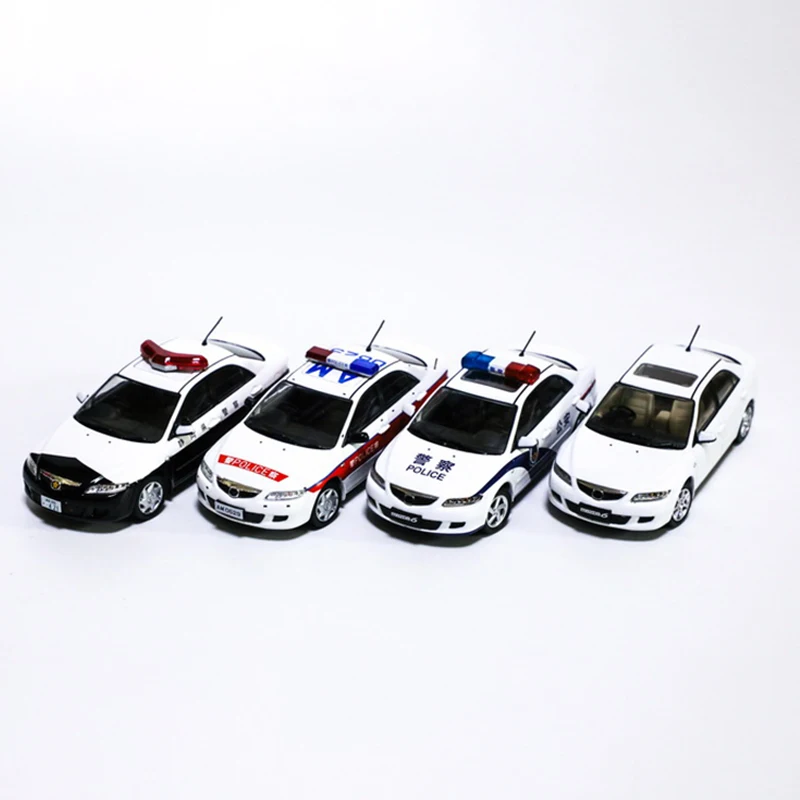 

YC Diecast Alloy 1:43 Scale Mazda MAZDA 6 Hong Kong Police Cars Model Adult Toys Classic Souvenir Collection Gift Static Display