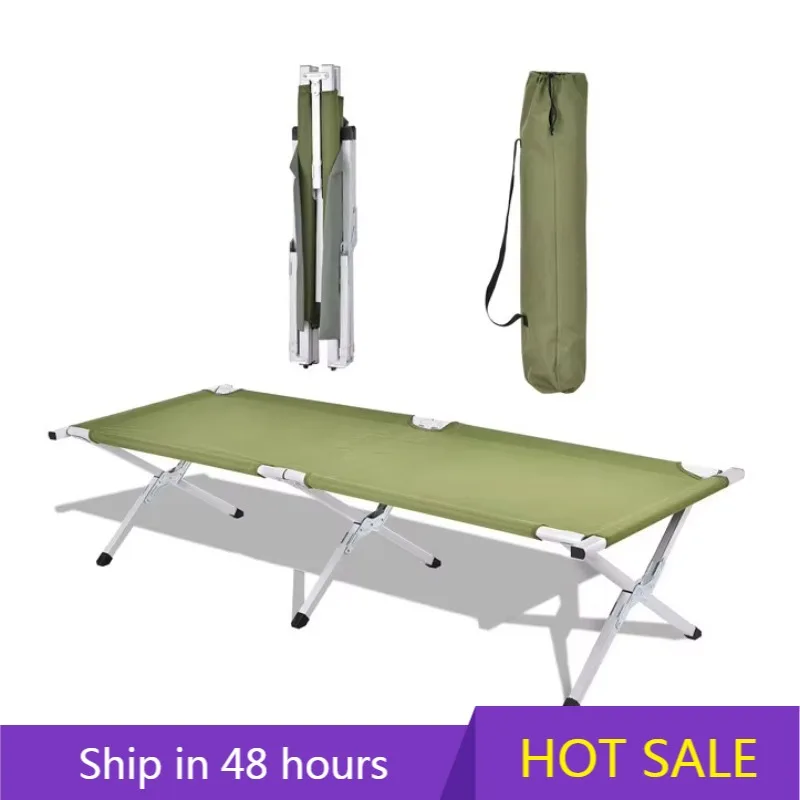 

YTYIN YTYIN Adjustable Outdoor Sleeping Foldable Aluminum Frame Beach Bed Cot Portable Single Folding Camp Beds