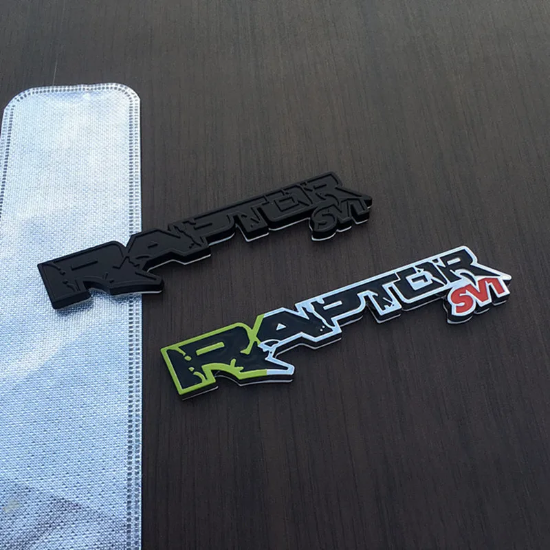 1 Uds. 3d Metal RAPTOR SV1 emblema pegatina de coche estilo de coche para Ford Kuga Raptor SVT F150 F250 F350 F450 F550 F650 accesorios para automóviles