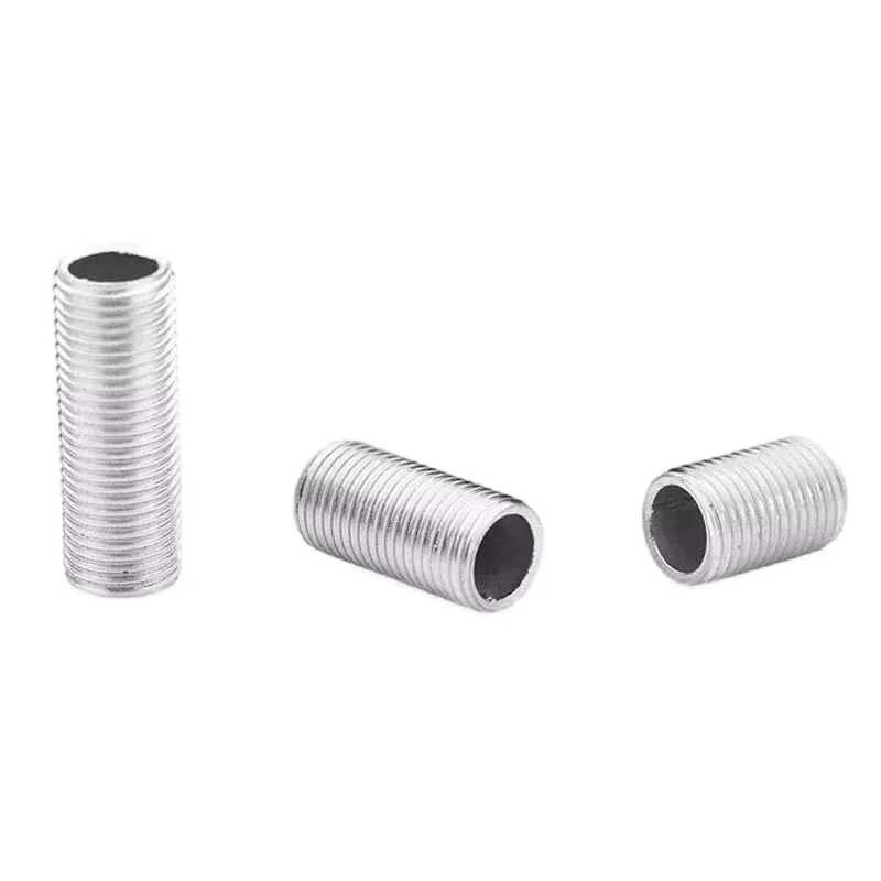 M10 Threaded Tube With Nut For Lamps Hollow Screw Metal Pipe Teeth Whitening Theead Repair Lighting Base Connecting Accessories