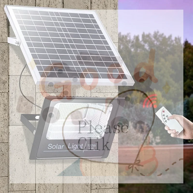 【HG】25W IP67 Solar Flood Light With Remote Control And Energy Saving Design Perfect For Outdoor Garden Yard Patio Porch Lighting