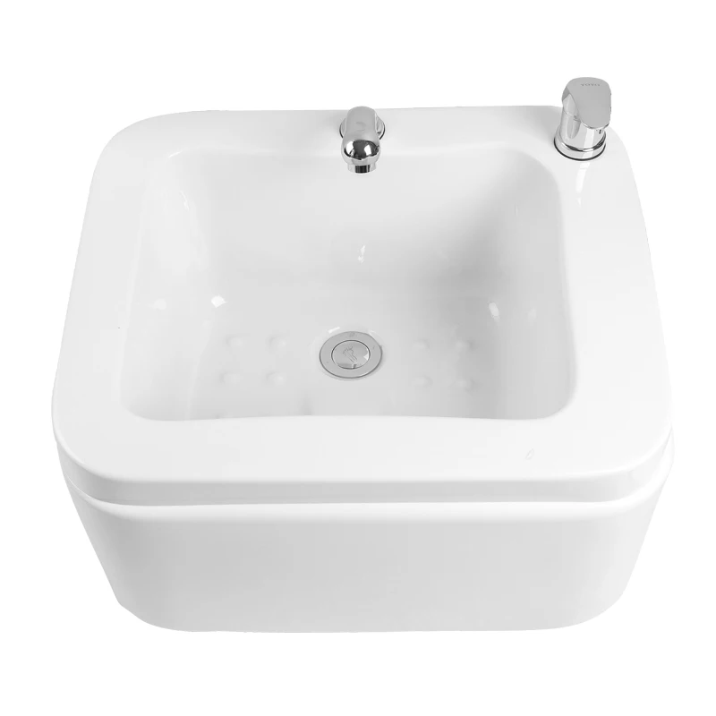 Luxury Foot Bath Basin for Soaking Feet,Pedicure Foot Spa, Acrylic Bucket with Shower and Faucet , feeting Soak Tub