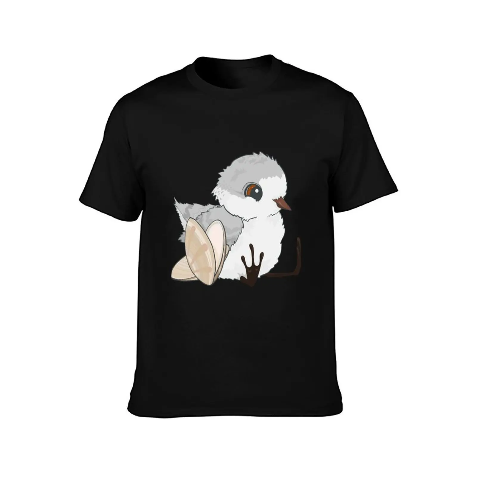 Piper - Baby Sandpiper with Shells T-Shirt Urban Style Casual Short Sleeve Top T-Shirt