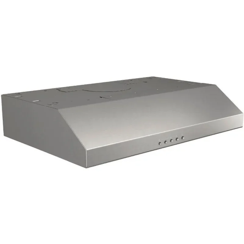 Broan-NuTone BCSQ130SS Three-Speed Glacier Under-Cabinet Range Hood with LED Lights ADA Capable, 1.5 Sones