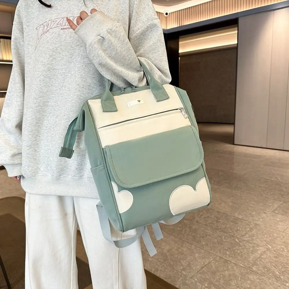 Zaino da donna portatile di grande capacità Borsa per mamma multitasca impermeabile Borsa per pannolini per bambini leggera e resistente all'usura