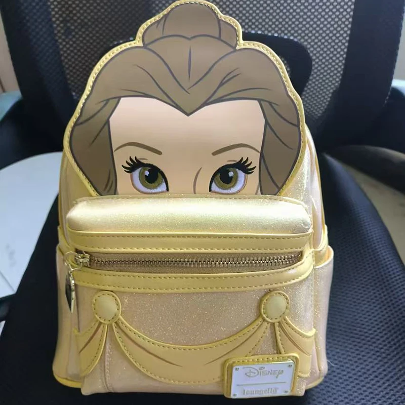 Loungefly Disney Beauty And The Beast Belle Princess Mini Backpack Student Backpack Cartoon Cute Backpack Girl Bag Gift