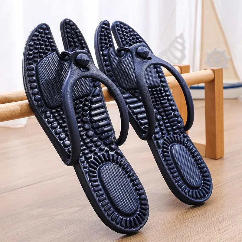 Summer Anti-skid Outdoor Casual Light Beach Sandals Men Shoes Couple Travel Folding Portable Bathroom Slippers Indoor Slides view 4