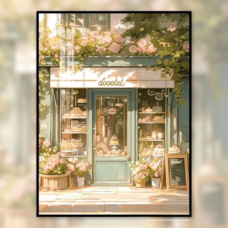 

Modern Simple Style Diamond Painting Cross Stitch Kit Living Room Handmade Embroidery Scenery Diamond Art Full Paste
