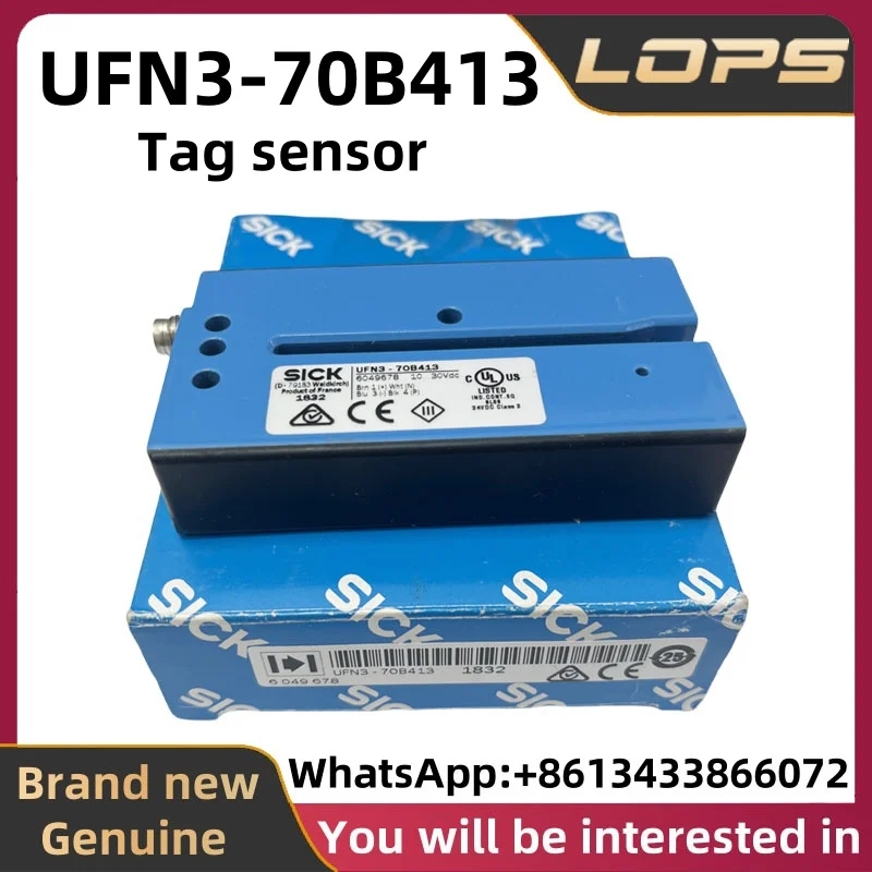 UFN3-70B413 Sensor de etiqueta transparente SICK original e novo, grande quantidade em estoque, bem-vindo a consultar.