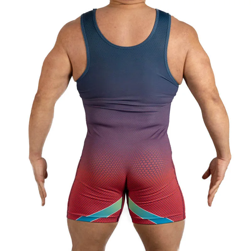 Wrestling Singlets Suit Boxing Triathlon One Piece Bodysuit Iron Men Swimwear Gym Sport Fitness Skinsuit Sleeveless Running Wear