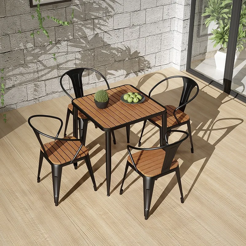 Square Coffee Table Sets Wood Dining Table Modern Designer Coffee Table Metal Small Side Conjunto De Muebles Modern Furniture