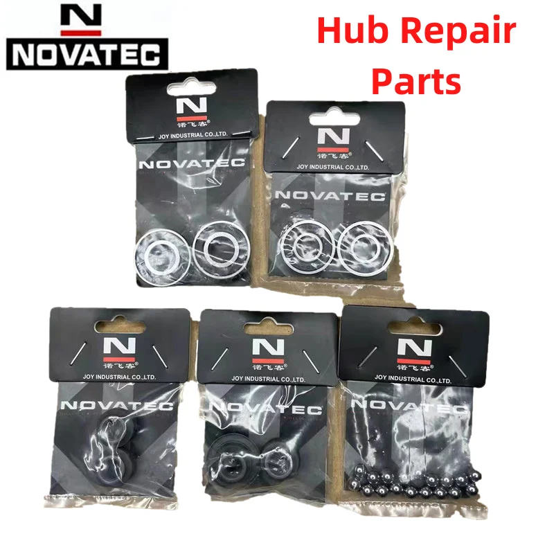 NOVATEC Bicycle Hub 6.35mm Steel Ball for MTB Mountain Bike Front and Rear Gears with Pelin Bearings Cycling Parts