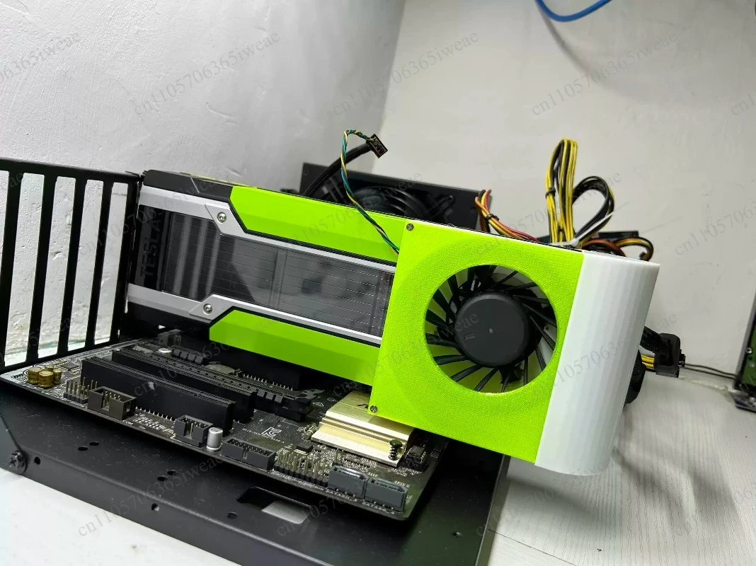With Tesla P100 P40 M40 K80 V100 Graphics Card Modified Active Cooling Assembly, Compatible