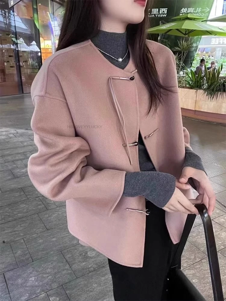 

Improved New Chinese Style Fur Winter Coat women's Traditional Clothing Tang Suit Top Fashionable Casual Long Sleeved Coat