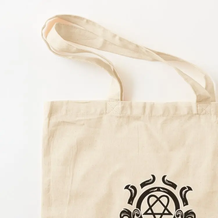 هارت بام! (أسود _amp_ أبيض) حقيبة حمل للمتسوقين حقيبة نسائية من القماش حقيبة حمل للرجال والنساء