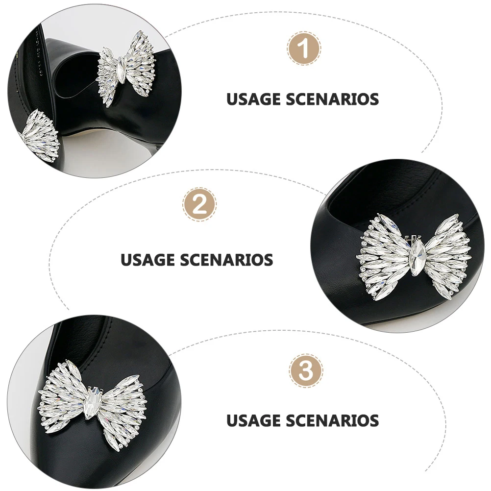 

Detachable Bowknots Decorative Shoe Buckle naments Clips for Flat Shoes Boots S High Heels Wedding Party Accessories Storage