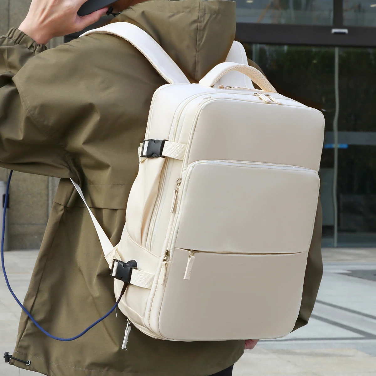 

Business Backpack, Business Trip Backpack, Large Capacity Computer Laptop Bag, Commuter Travel, Men's Backpack, Work Student, School Boarding, Multi-Function