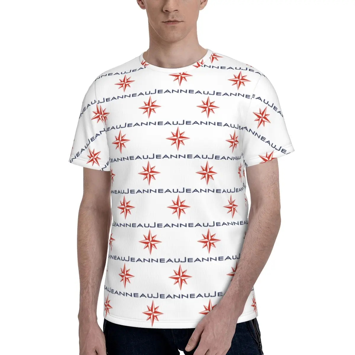Jeanneau Yachts T-Shirt for Men Cotton T Shirts Men's Short Sleeve Round Neck Summer Clothes Tops