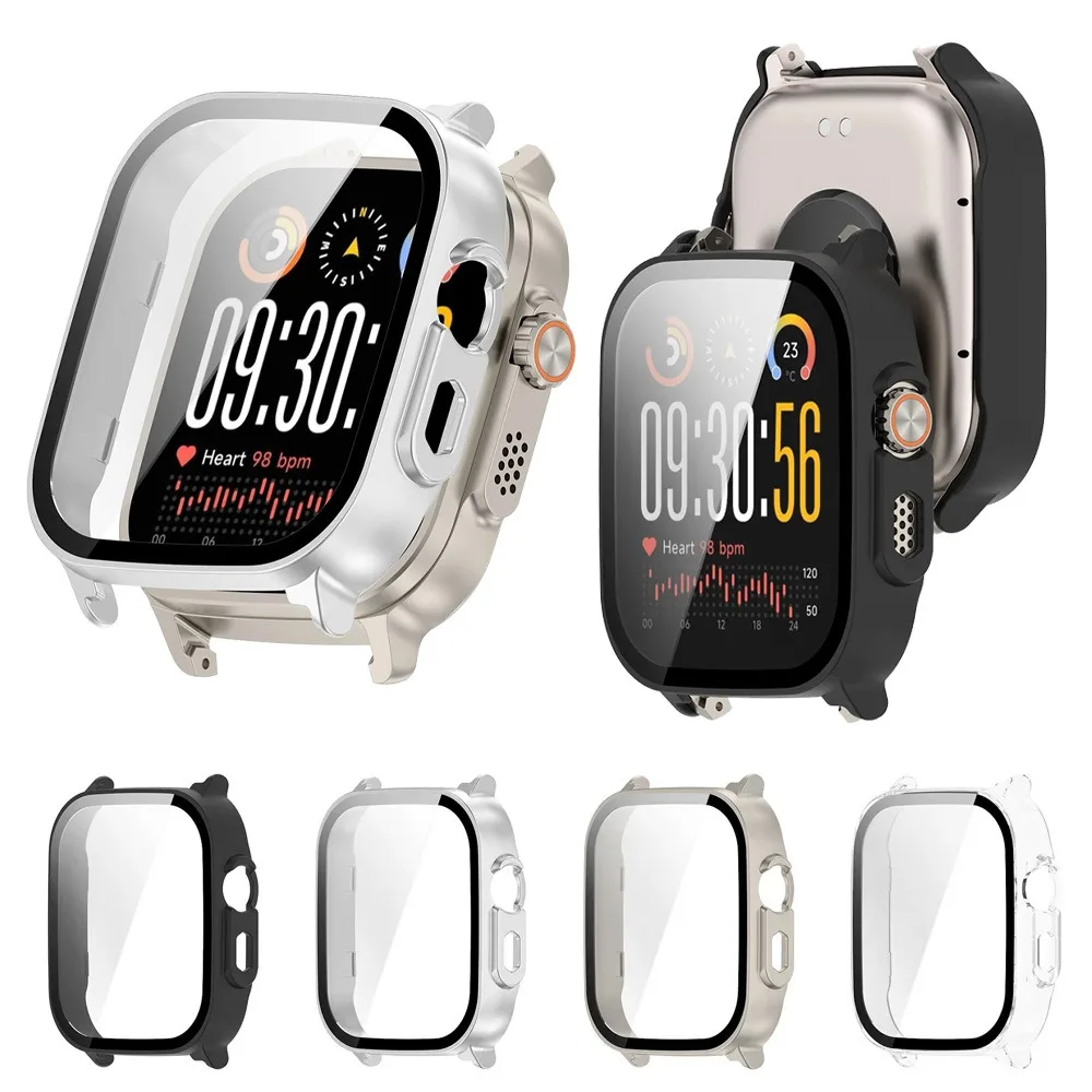 Hard PC Case+HD Tempered Glass For Realme Watch 5 Face Screen Protector Cover All-Around Protective Bumper Realme Band Accessory