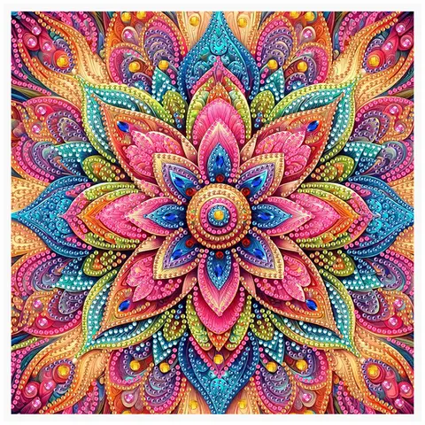 1 DIY special shaped diamond painting mandala for frameless wall diamond art kit, suitable for beginners, for holiday party gif