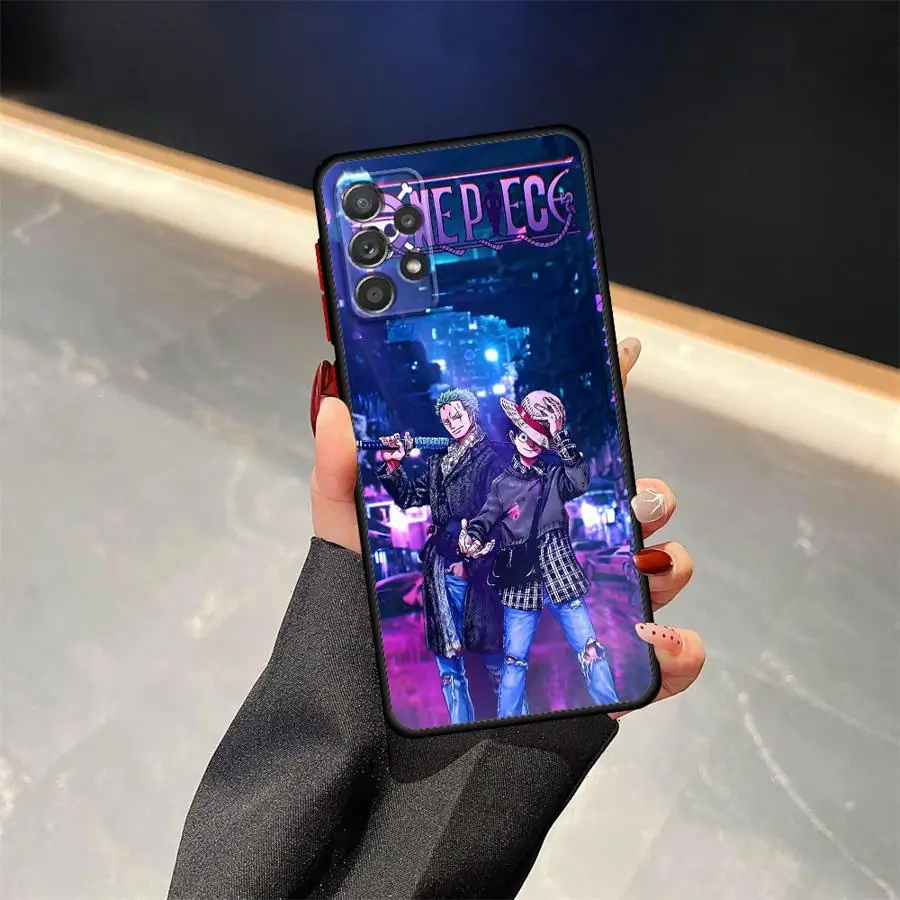 Funda para Samsung Galaxy A15 A16 A05 A30 Note 20 Ultra 10+ 9 8 A13 A50 A12 A06 A70 A14 funda trasera para teléfono de una pieza Luffy Ace