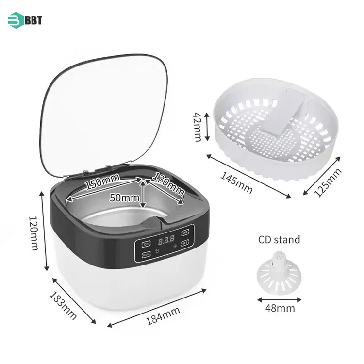 Venta caliente Mini limpiador ultrasónico Industrial portátil limpiador de joyas ultrasónico para el hogar limpiadores ultrasónicos