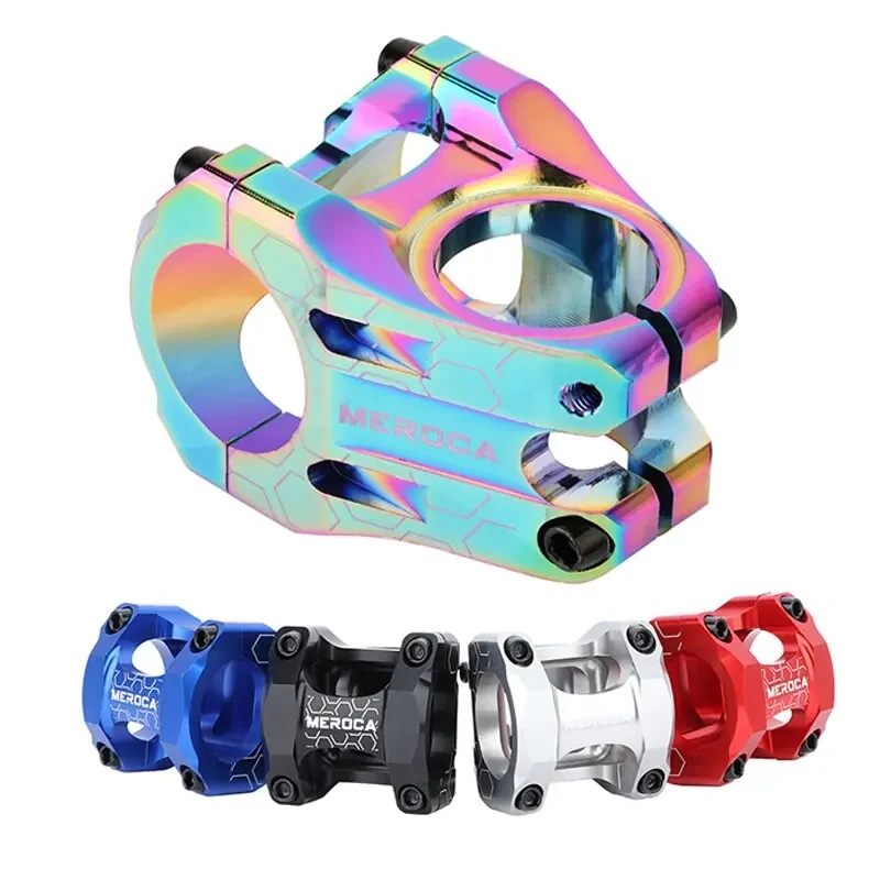 MEROCA MTB Stem 31.8x35mm High-Strength Aluminum Alloy Short Handlebar Bicycle Stem for Racing Downhill And Road Bikes