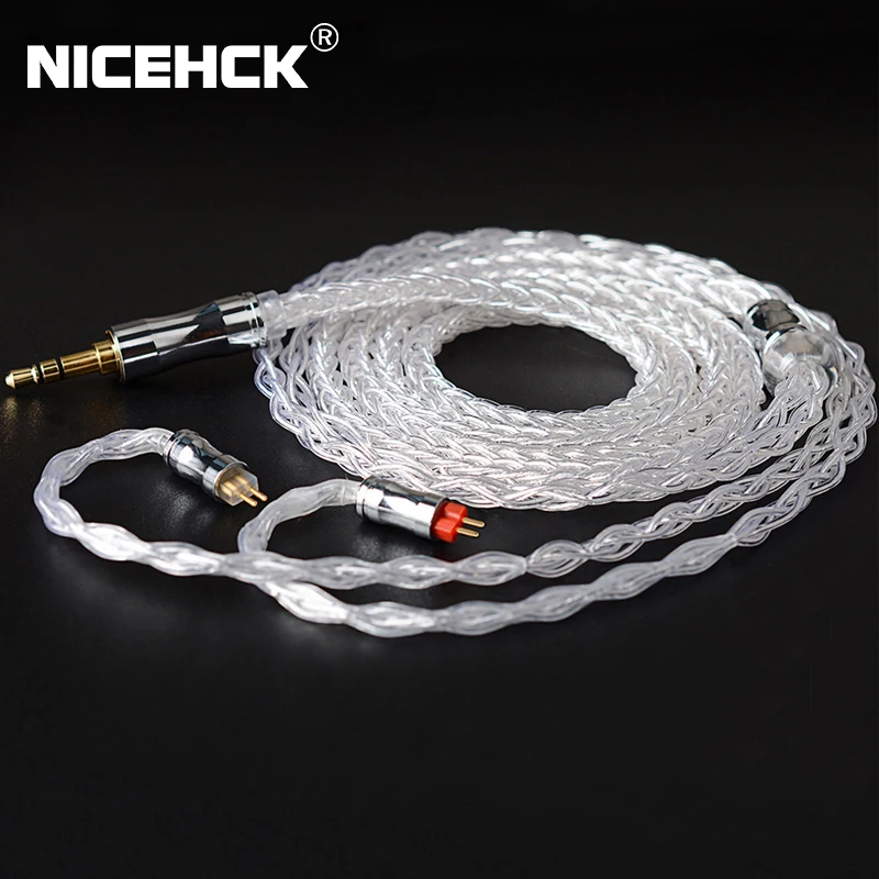 NICEHCK LitzPS-Pro 8 Core 4N Litz Pure Silver Earphone Cable 3.5mm/2.5mm/4.4mm MMCX/QDC/0.78 2Pin for CIEM MK3 MK4 ST-10s LZ A7