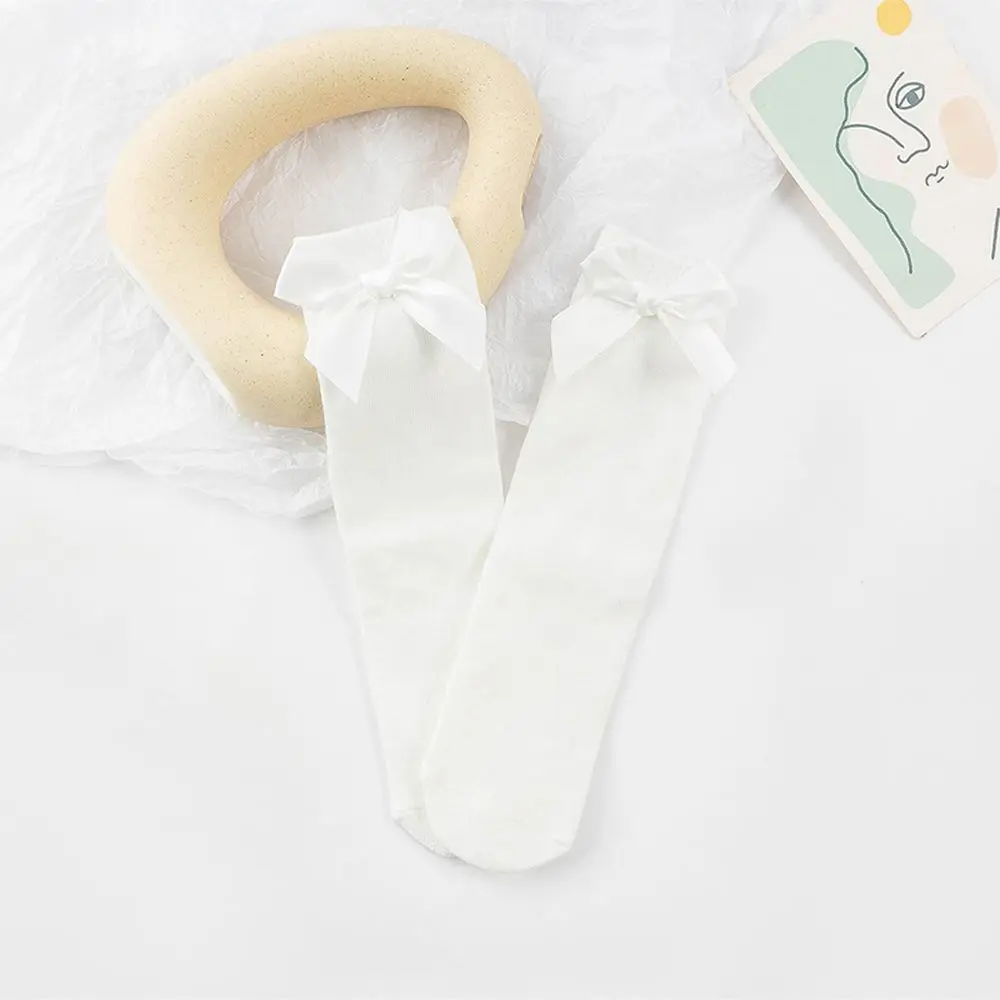 

Lolita For 6-10Years Summer Cute Winter Autumn Children' Socks Long Tube Socks Knot Socks Cotton