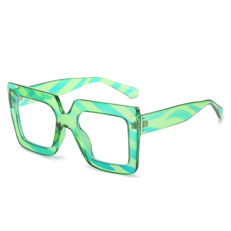 Oversized Frame Blue Light Blocking Glasses for Women Fashionable and Unique Party Decorations Non-prescription Glasses