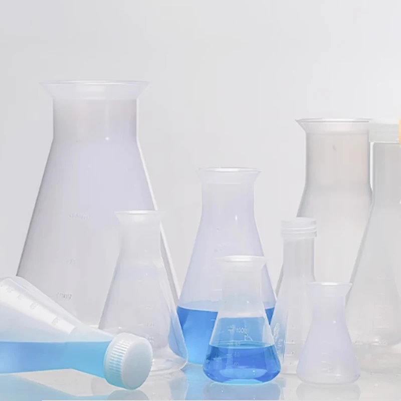 Plastic Erlenmeyer flask PP Erlenmeyer flask Erlenmeyer flask wide mouth plastic shake bottle 50 100 250 500 1000ml