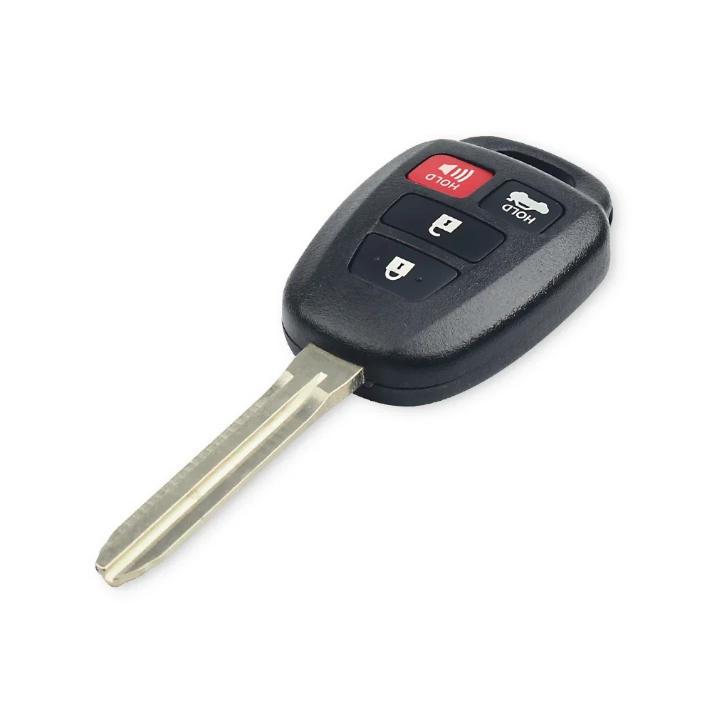 Keyyou 2/4 botões do carro remoto caso escudo chave fob para toyota camry corolla reiz novos vios rav4 coroa chave