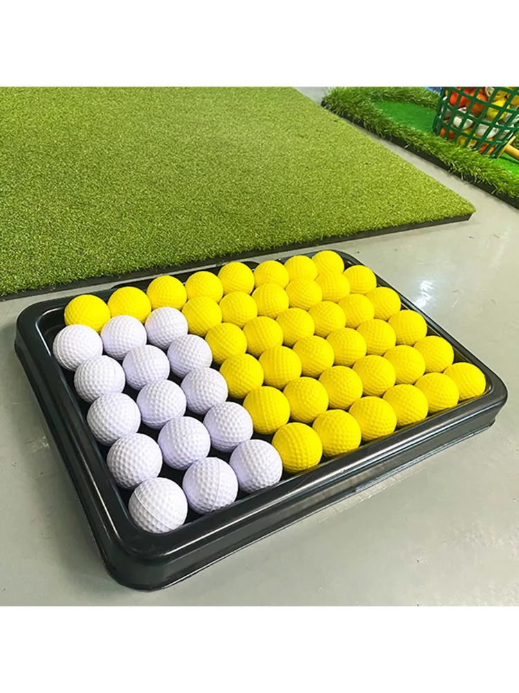ABS Golf Ball Tray Heavy Duty Large Capacity Golf Practice Accessories Storage Box For Driving Range