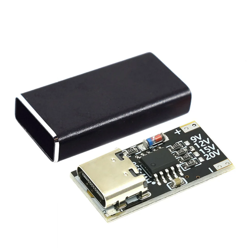 USB-C pd Trigger Board Modul pd/qc Lockvogel Board Schnell ladung USB Typ C bis 9V 12V 15V 20V Hochgeschwindigkeits-Ladegerät Strom versorgung – Detail 3