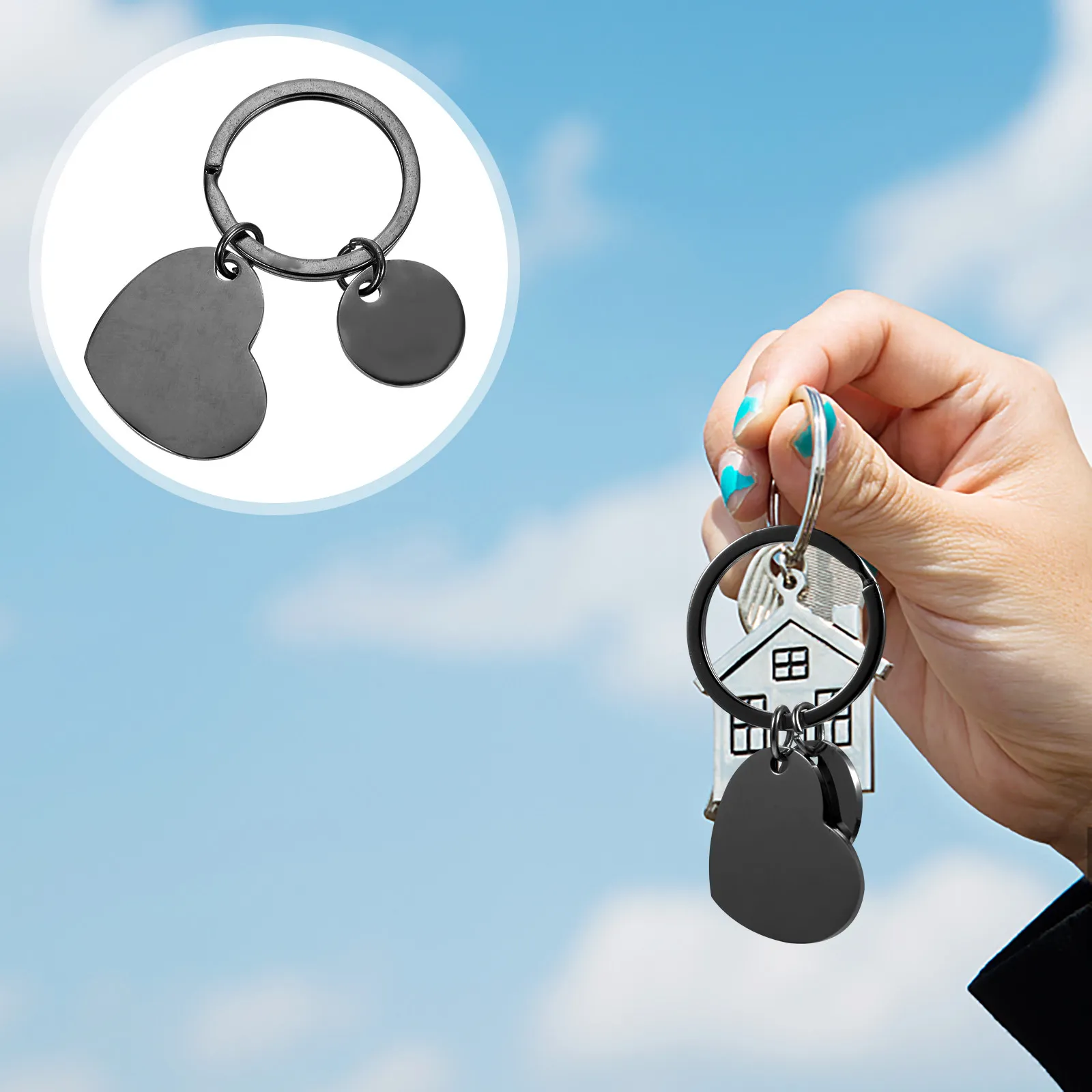Heart Calendar Keychain – Lightweight Decorative Keyring for Keys, Bags, Car Accessories & Gift