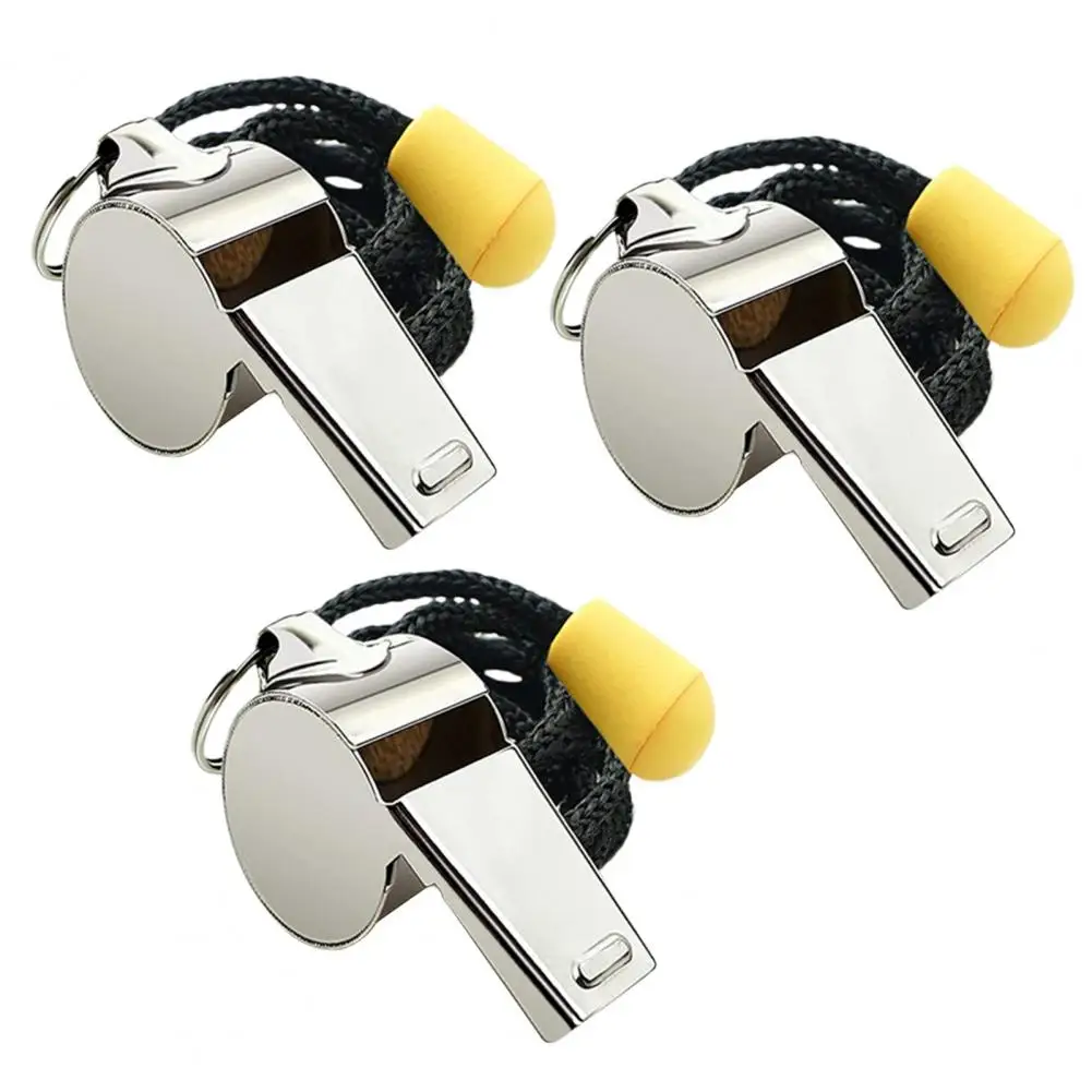 

Stainless Steel Whistle Portable Whistle Stainless Steel Sports Whistles with Lanyard Loud Portable Training for Coaches
