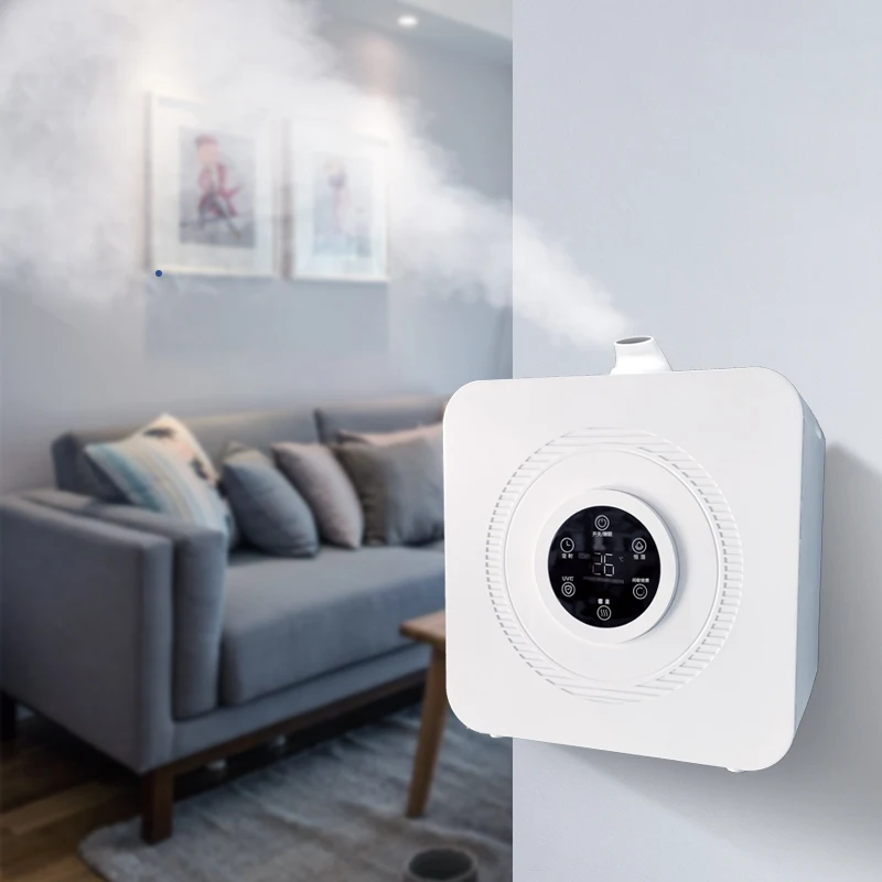 

Best Seller CE 350ml/h Industrial Ultrasonic Humidifier for Small Room IR Remote Wifi 4L Wall Mount Air Humidifier