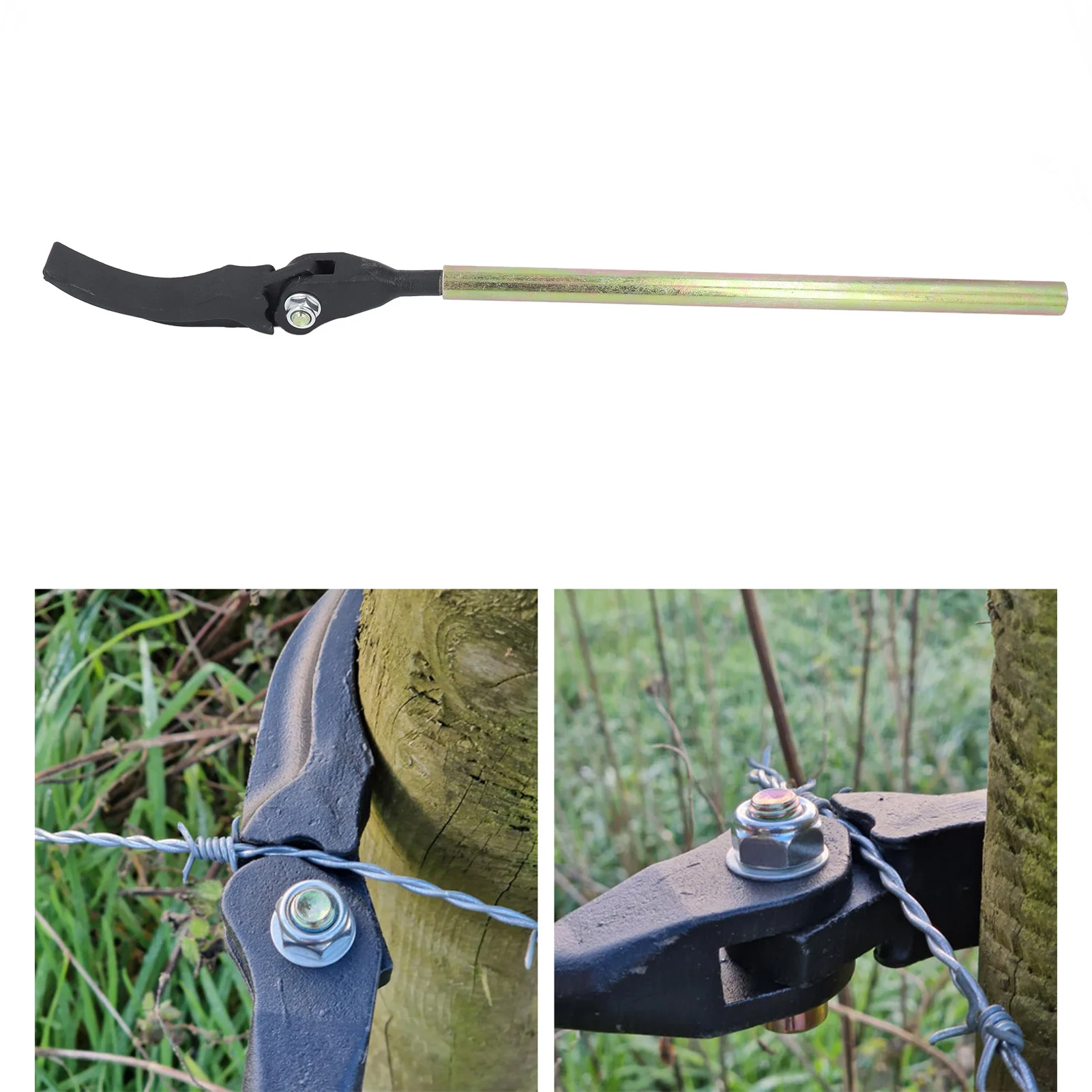 

Натяжитель проволоки для забора, сверхмощная углеродистая сталь, 25,5-дюймовая ручка, фиксатор для забора, инструмент для дома