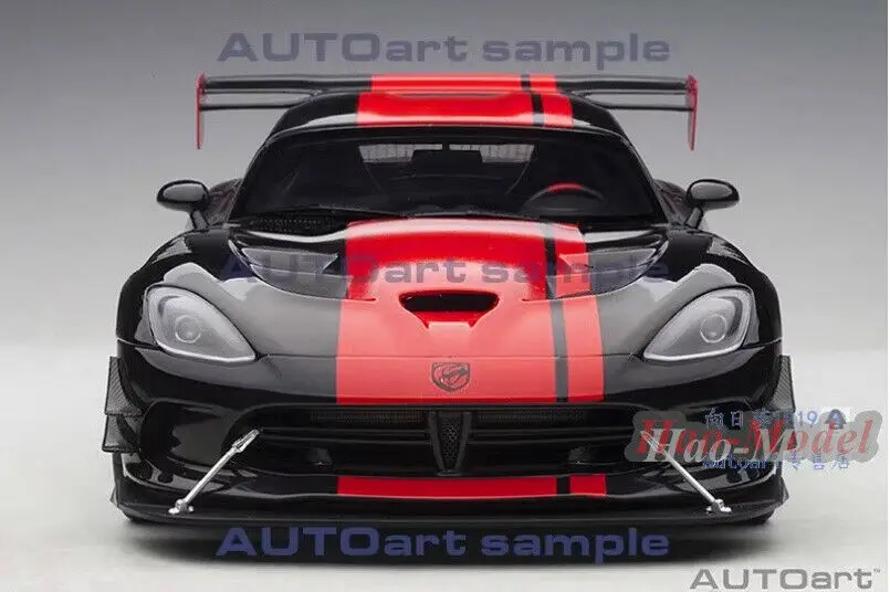 Autoart 1/18 สําหรับDODGE VIPER ACR 2017 โลหะDiecastรุ่นรถจําลองของเล่นเด็กของขวัญวันเกิดงานอดิเรกจอแสดงผลคอลเลกชัน