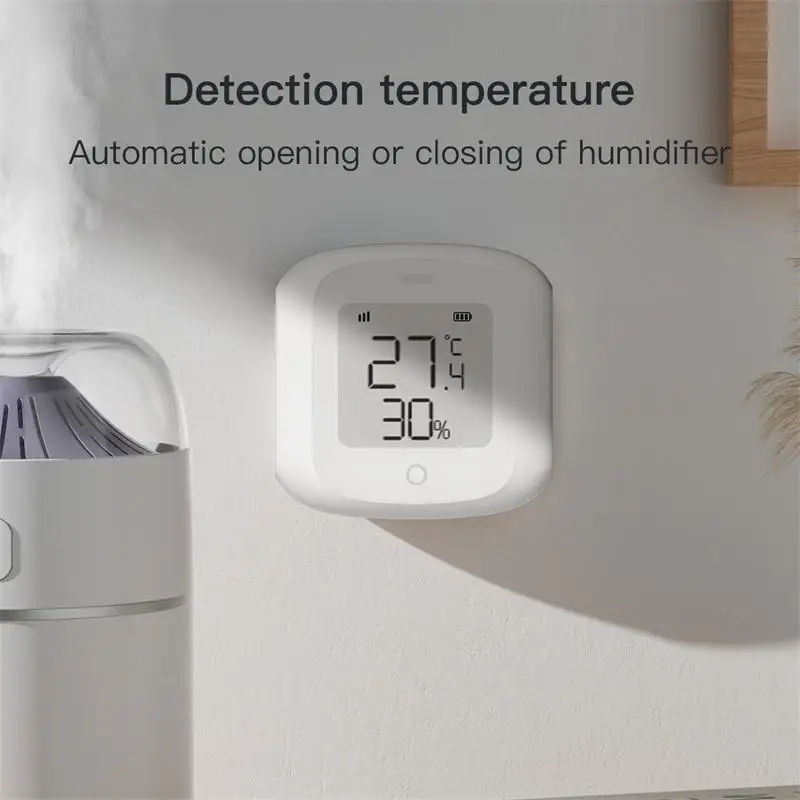 Tuya Temperature Humidity Sensor WIFI Zigbee Smart Home Applicance Scene Linkage Thermometer Alexa Google Home Voice Control