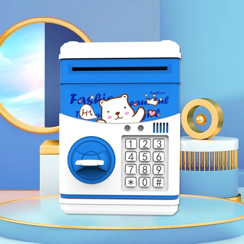 Electronic Piggy Bank Safe Box Boys Girl Password Money Boxes Children Digital Coins Cash Saving Safe Deposit ATM Machine Gifts