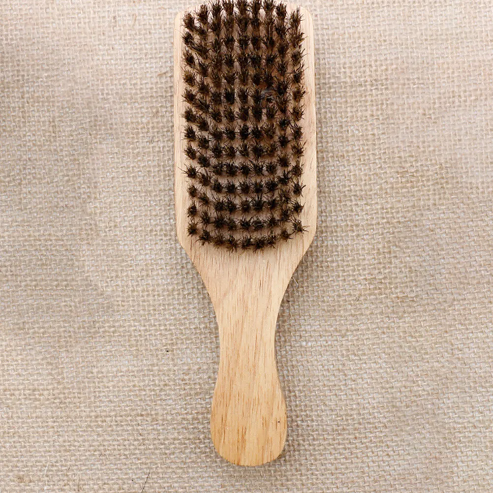 2Pcs Double Sided Beard Comb for Men Boar Bristle Grooming Styling Tool Portable Travel Friendly Ergonomic Handle Beard Styling