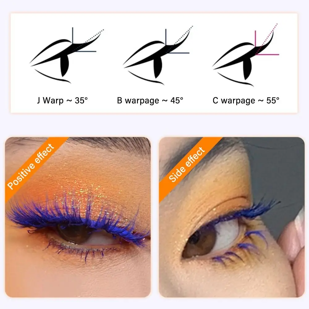 Cruelty-Free False Eyelashes Individual Lashes Colorful DIY Lash Extension Self Application At Home Women Girls Eye Makeup Tools